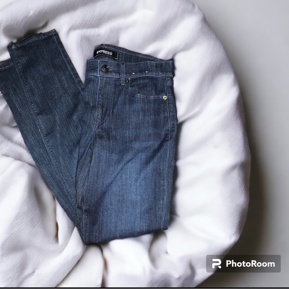 Express Denim - EXPRESS Super Skinny Mid Rise Jeans Size 8 long